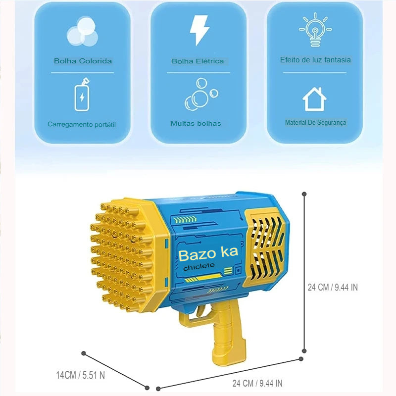 Bubbly Blast - A Metralhadora de Bolhas Multicoloridas