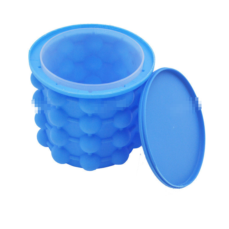 FlexiBucket: O Mini Balde de Silicone De Gelo Portátil Redondo que Mantém suas Bebidas Sempre Refrescantes!